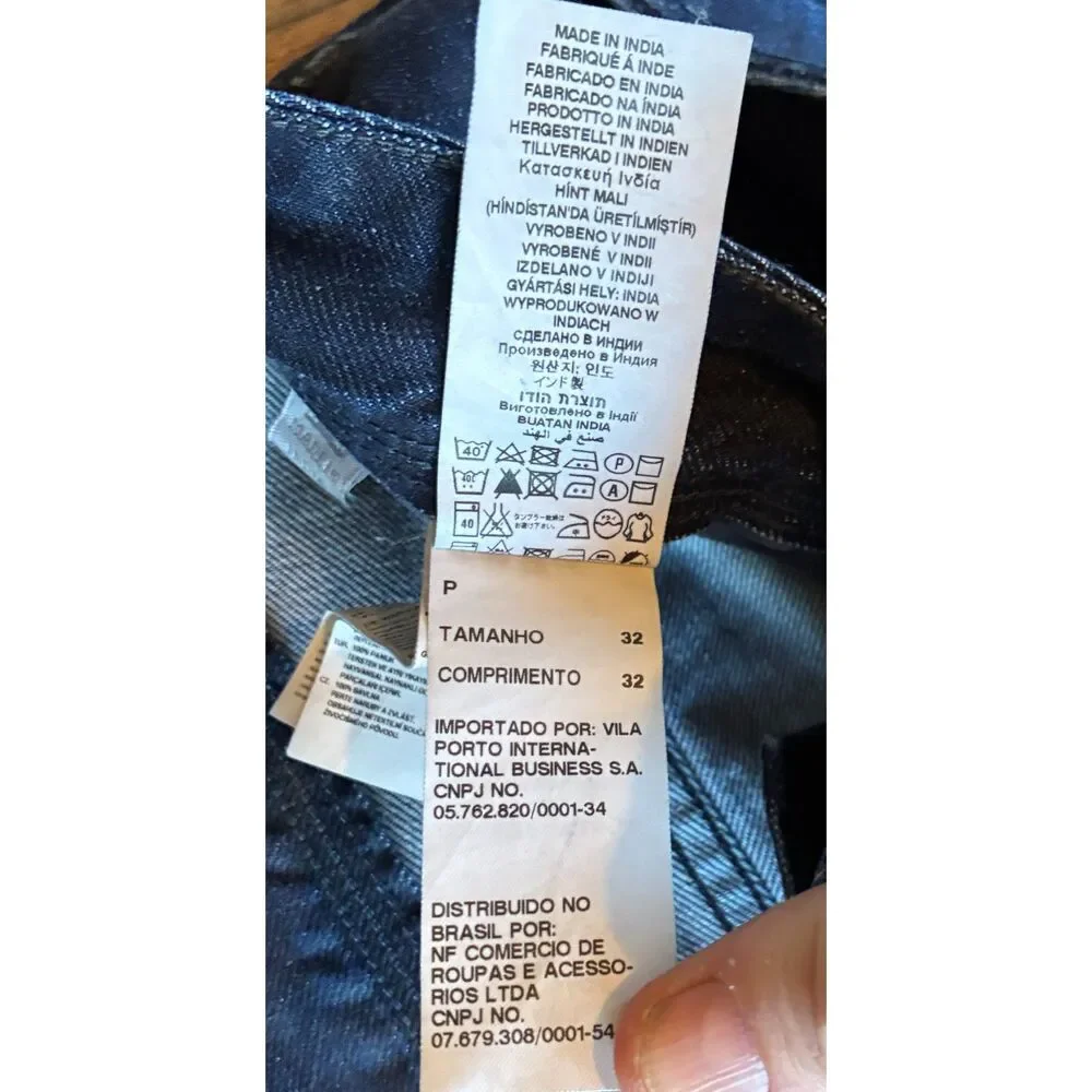G-STAR Raw 01 Blue Straight Leg Denim Jeans Pants Trousers   Mens Size 32
